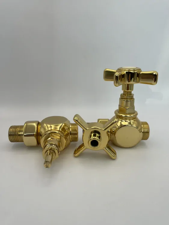 Designový ventil Anuova 1/2" x 24-19mm, přímý, zlatá (H)