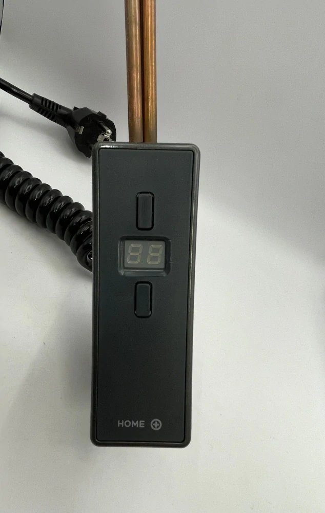Topná tyč H+h 600 W ANTRACIT, remote, IP54/Cl.1, L=390mm