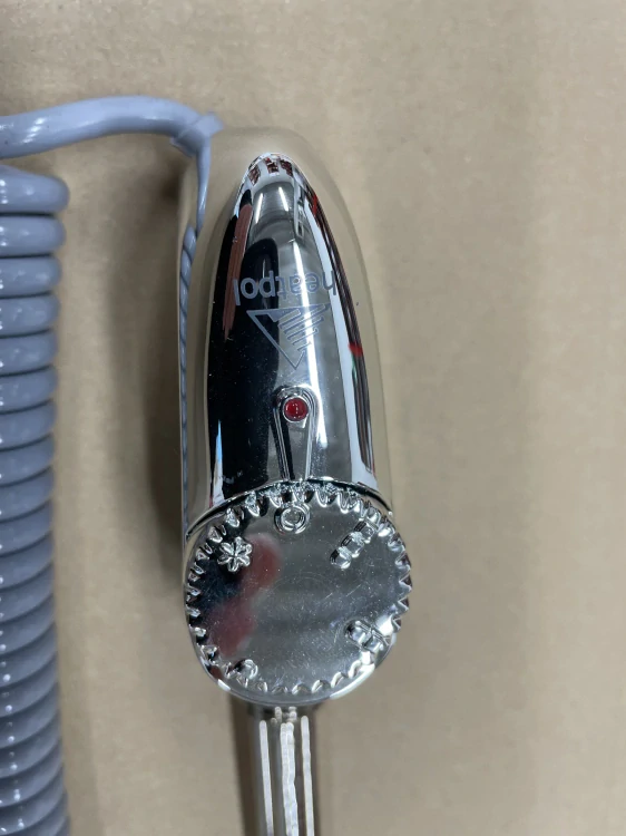 Topná tyč 3G-  s regulací HGTM 0900W chrom, šedý kabel s koncovkou 