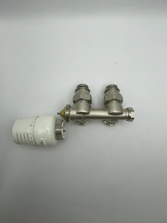 Set H-Ventil 1/2" - EK Niklovaný ventil bez krytky rohový