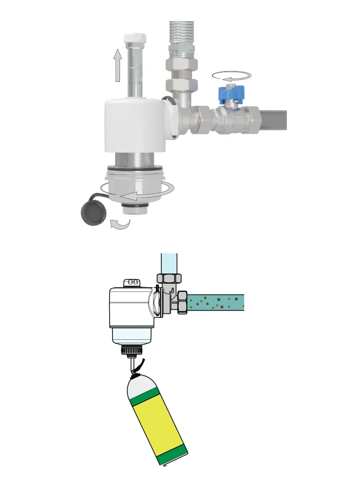 Filtr pro kotle a tepelná čerpadla (3/4" domácí použití)