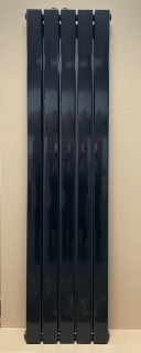 Designový radiátor TORNADIX Vertical Double 381 x 1471 x 85mm, na zeď, černá