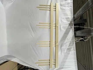 Designový radiátor BYDYLKA R 400 x 1175, na zeď, písková
