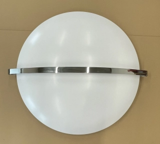 Designový a koupelnový radiátor Saturn 810 x 700 x 180, bílá matná, na zeď