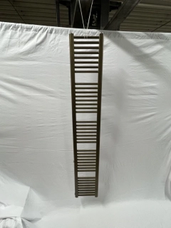 Koupelnový radiátor Laurens Classic 300 x 1850 x 80, antika gold, na zeď