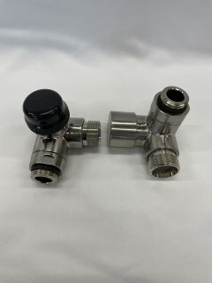 Sada ventilů OPTIMIX 1/2" x 24-19mm, axiální, s termostatem, kartáč nerez (J)