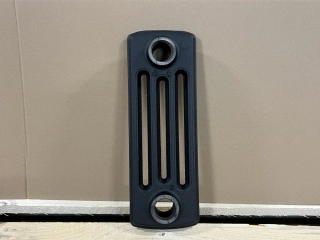 Litinový radiátor Biaxo 4/415 článek 60 x 415/475 x 144mm, na zem/na zeď, černá struktura