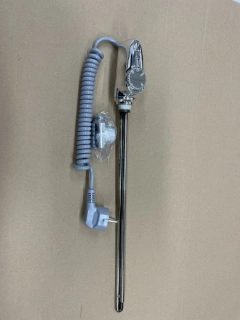  Topná tyč 3G-  s regulací HGTM 0600W chrom, šedý kabel s koncovkou 